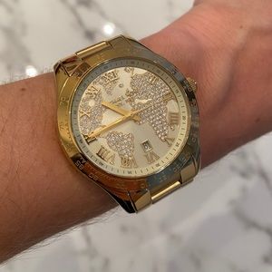 Michael Kors Layton Women's World Crystal Watch